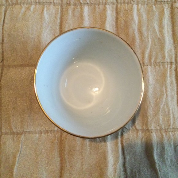 Vintage Chinese porcelain small bowl cup hand painted Coral red dragon & phoenix - Picture 6 of 7